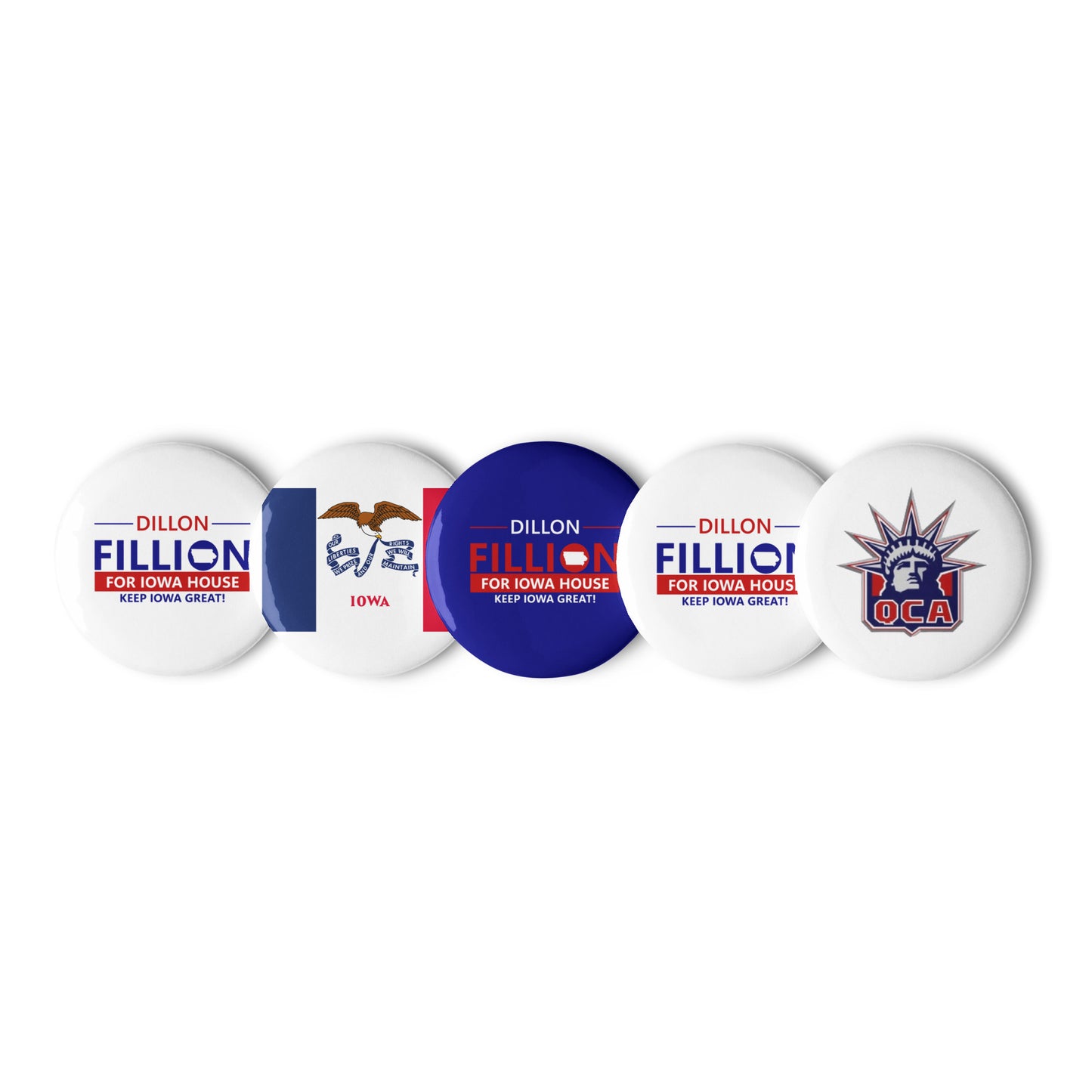 Fillion Set of pin buttons
