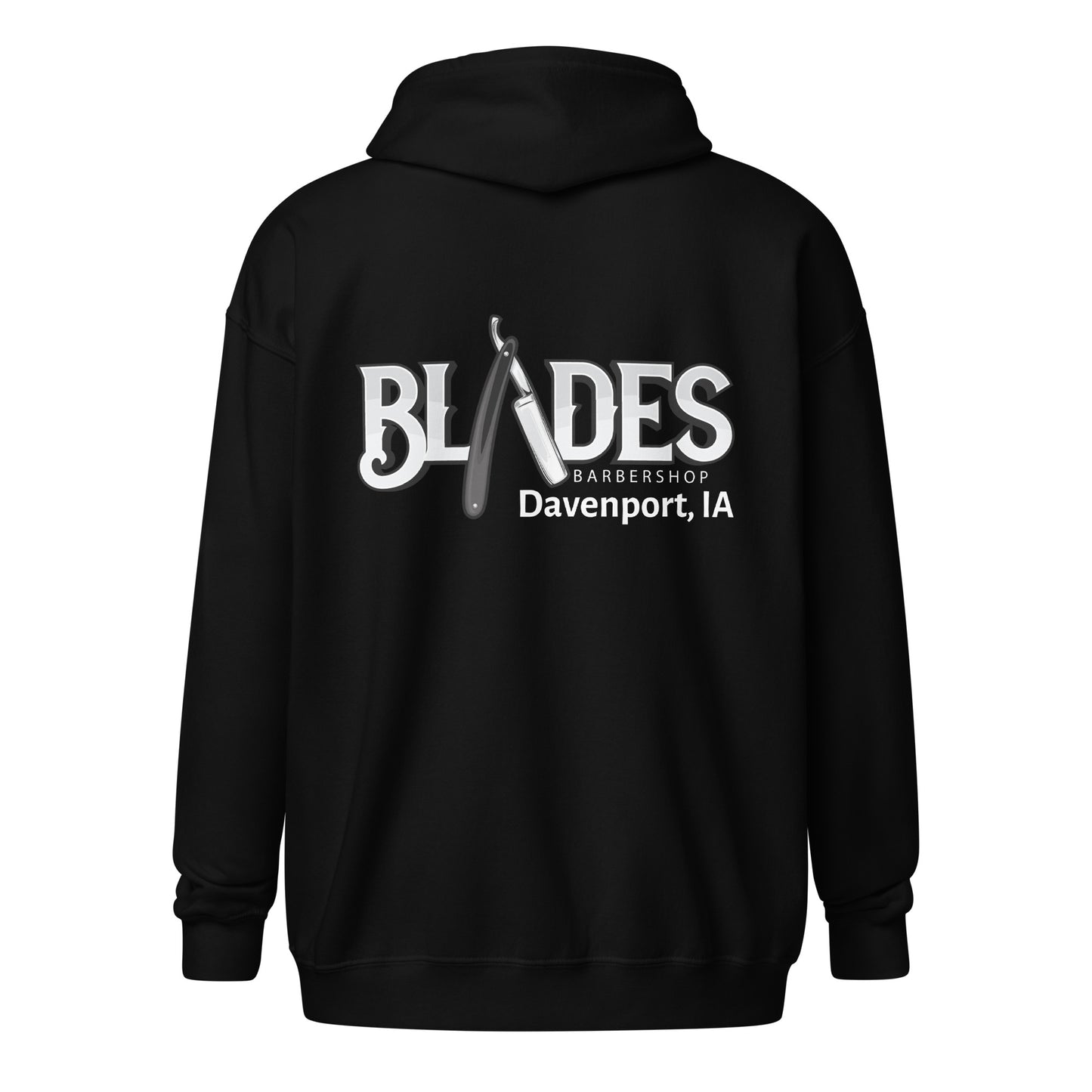 Blades heavy blend zip hoodie with embroidery on front logo