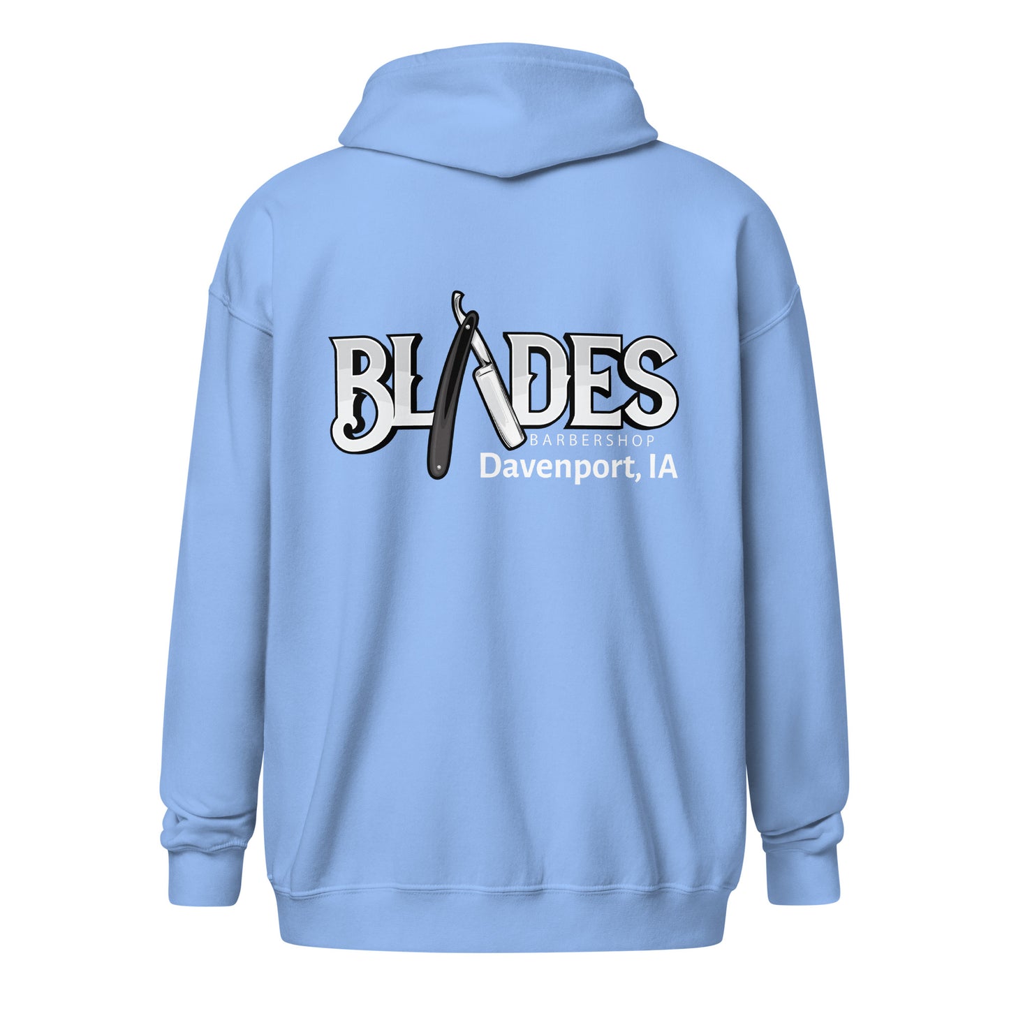 Blades heavy blend zip hoodie with embroidery on front logo