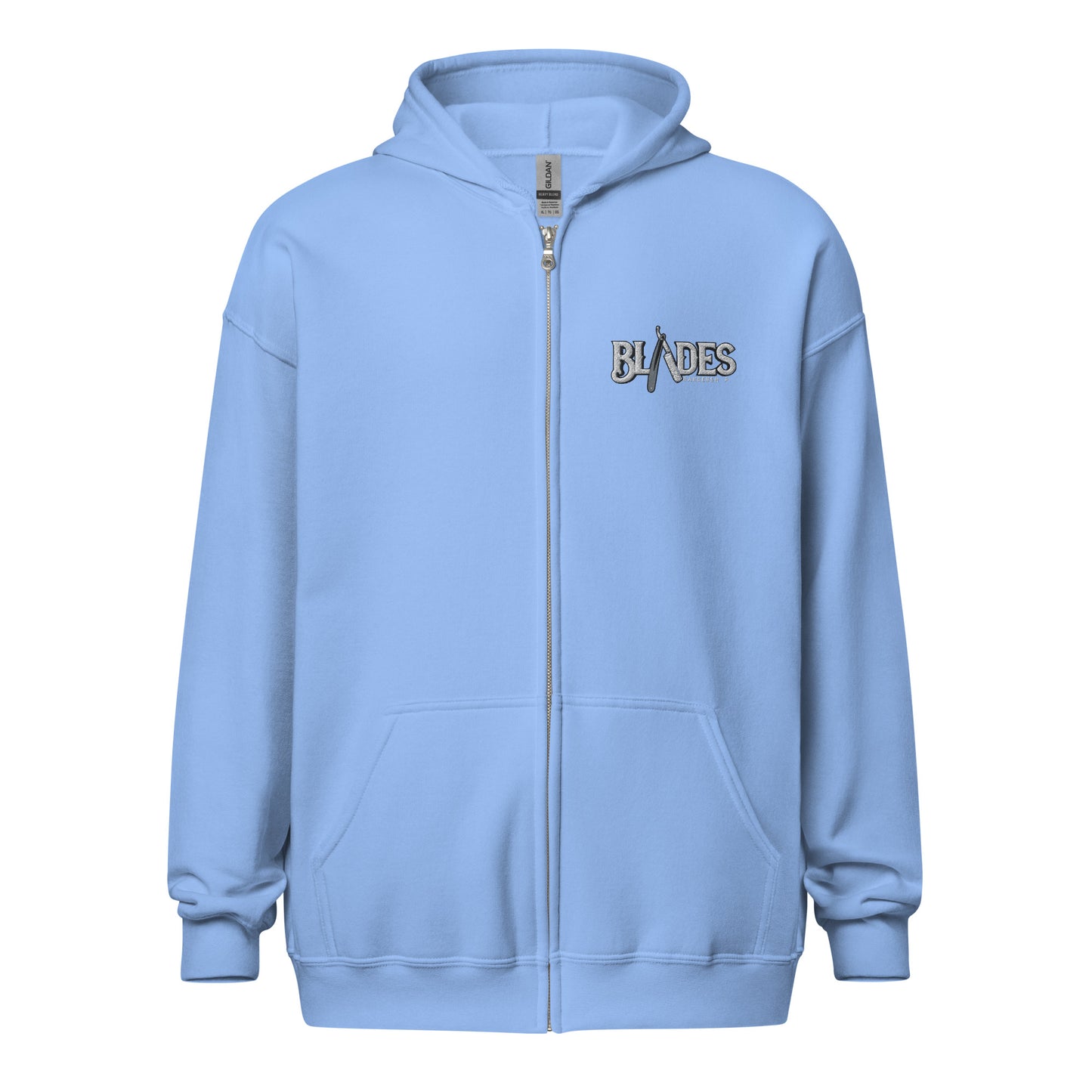 Blades heavy blend zip hoodie with embroidery on front logo