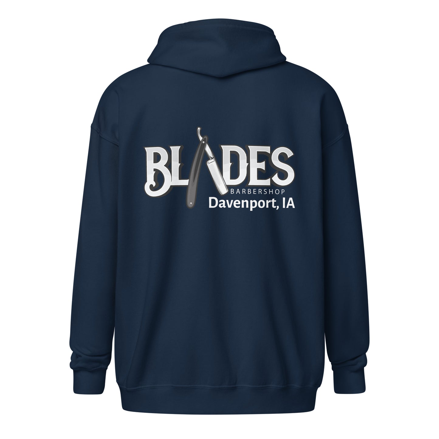 Blades heavy blend zip hoodie with embroidery on front logo