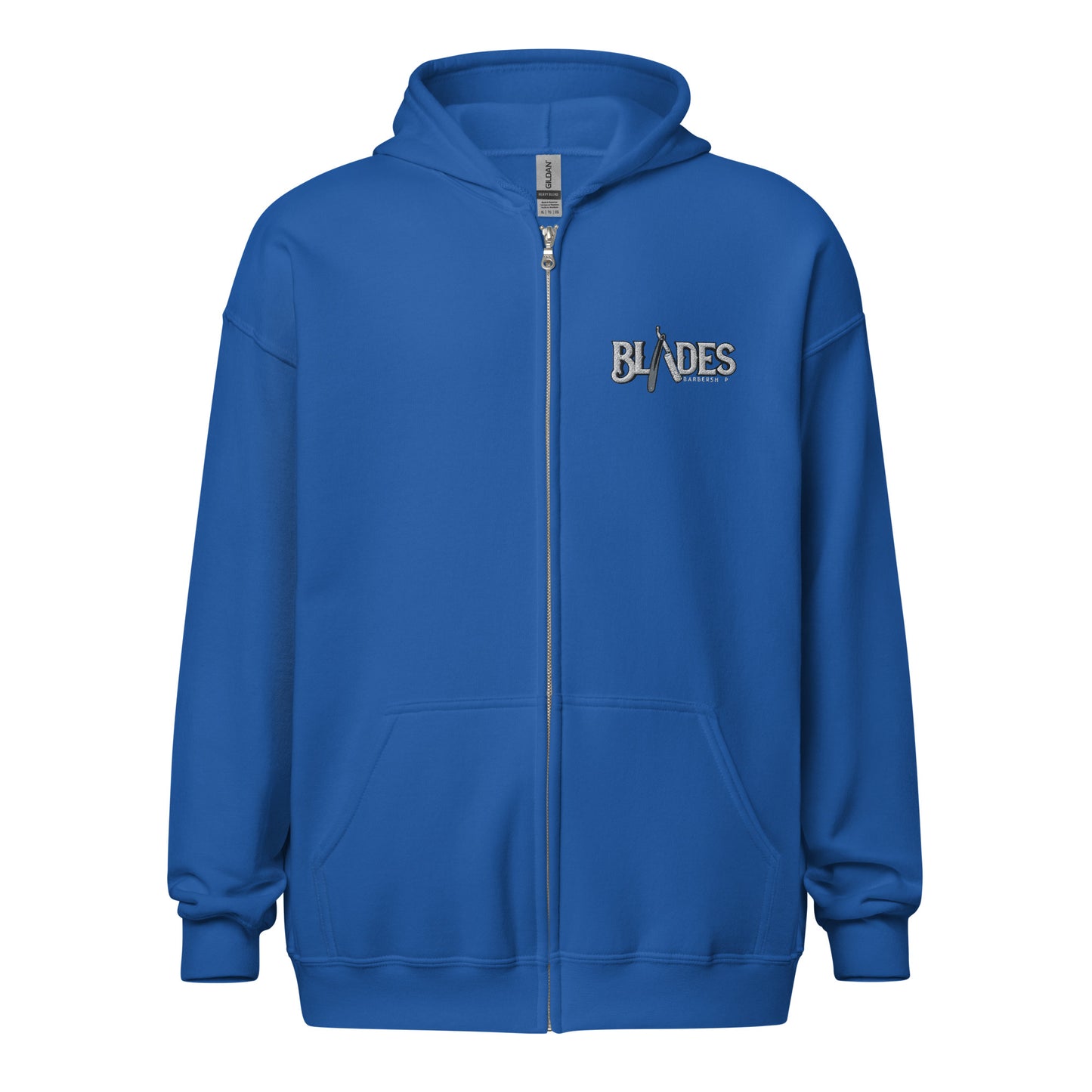 Blades heavy blend zip hoodie with embroidery on front logo