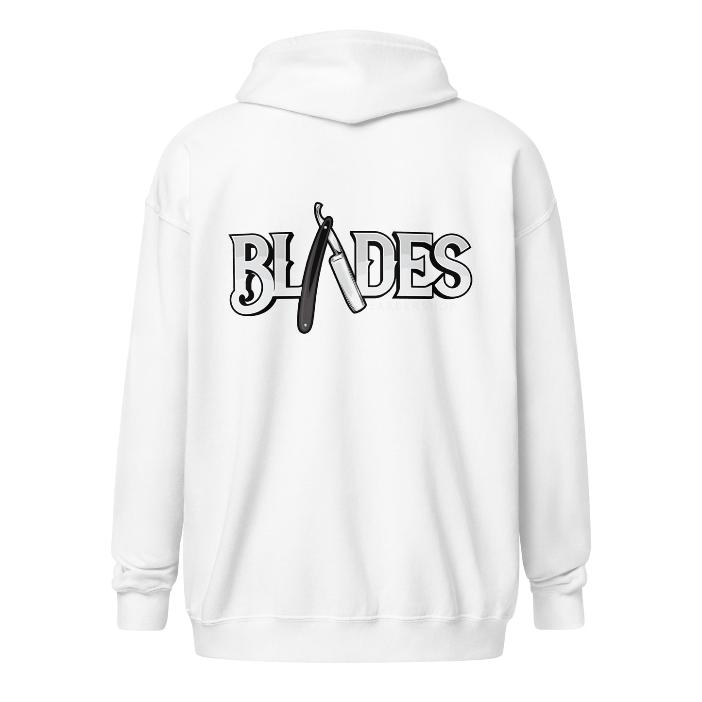 Blades heavy blend zip hoodie with embroidery on front logo
