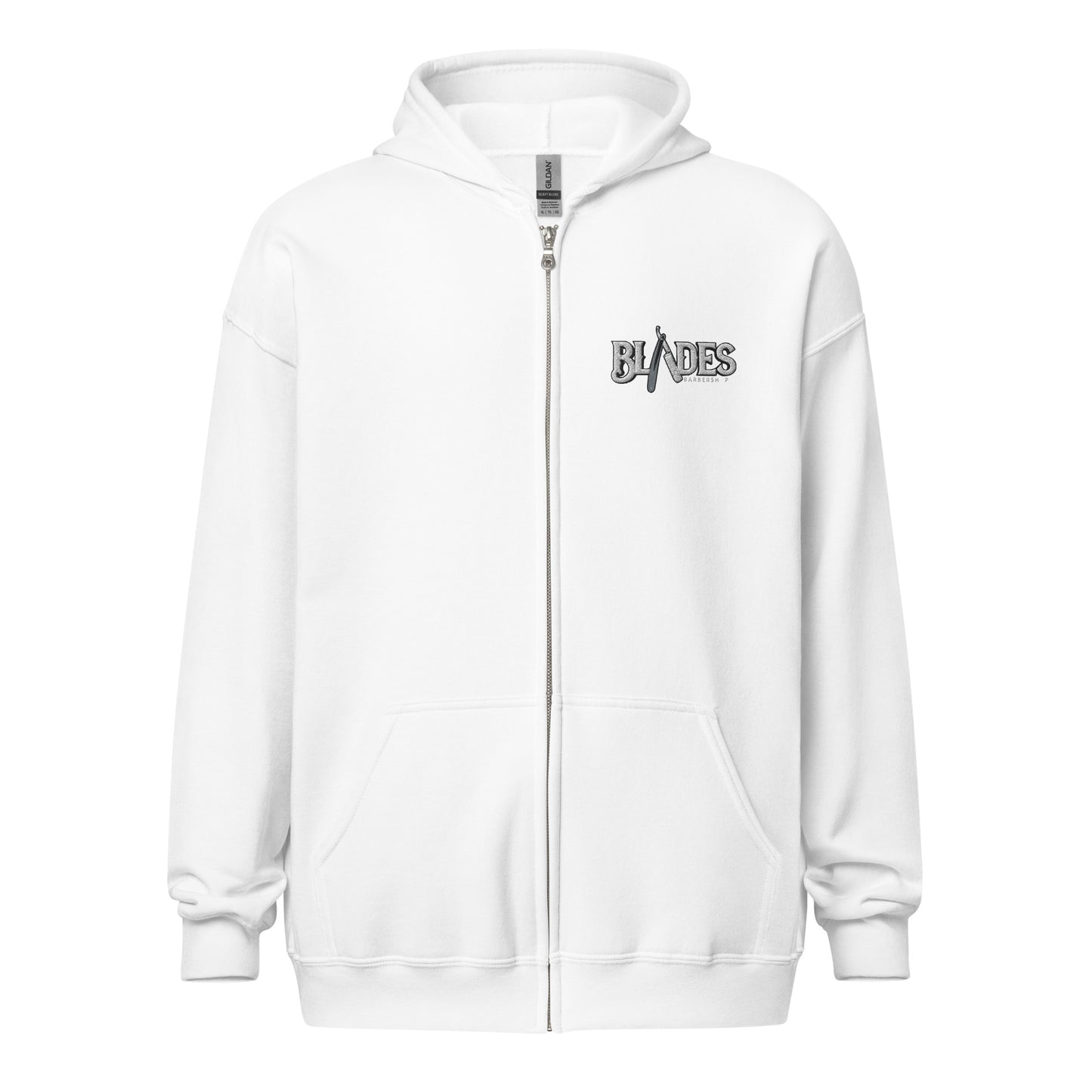 Blades heavy blend zip hoodie with embroidery on front logo