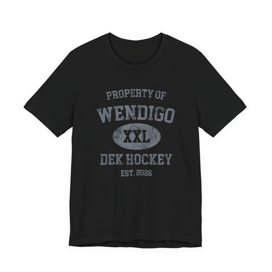 Wendigo Dek Hockey Tee — "Property of Wendigo" Vintage Sports T-Shirt