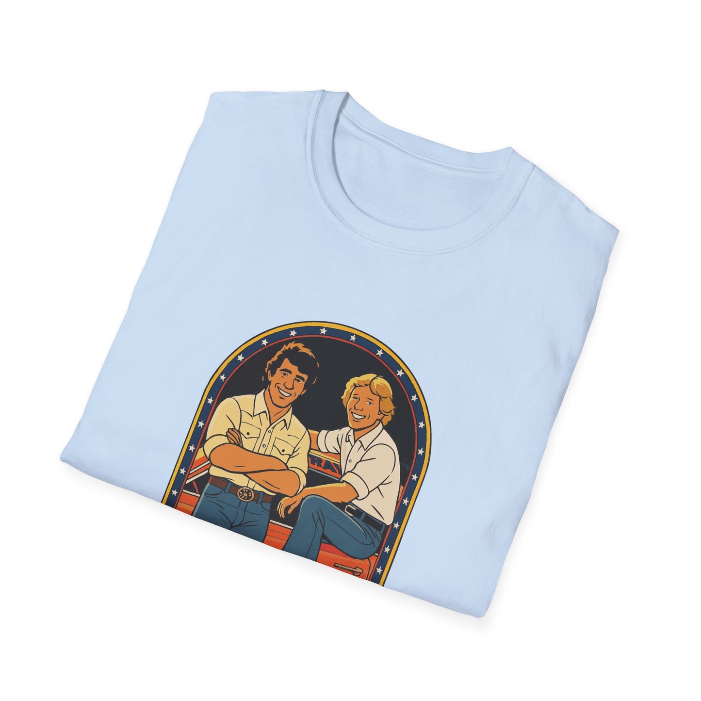 Retro Coy and Vance Unisex Softstyle T-Shirt