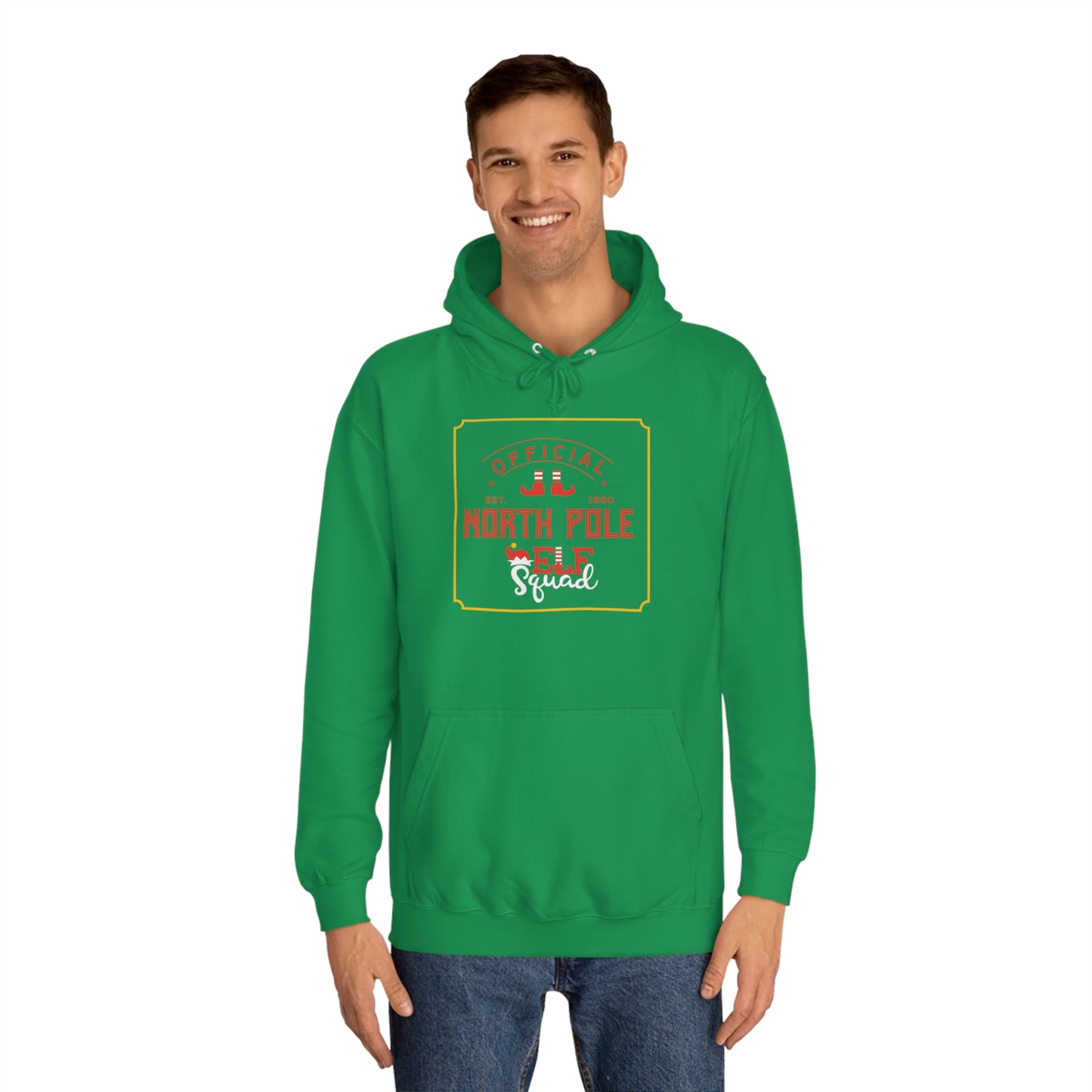 North Pole Elf Squad College Hoodie