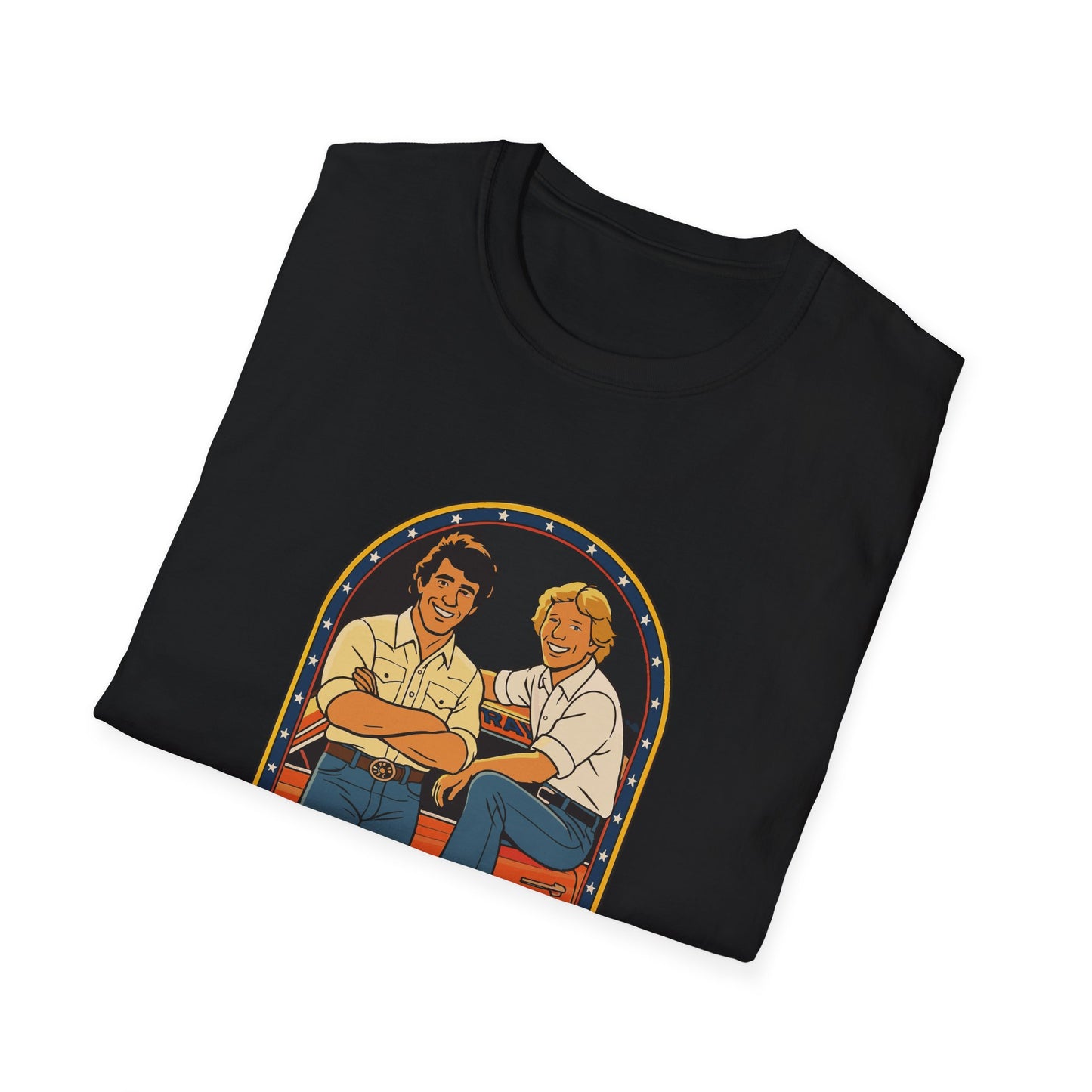 Retro Coy and Vance Unisex Softstyle T-Shirt