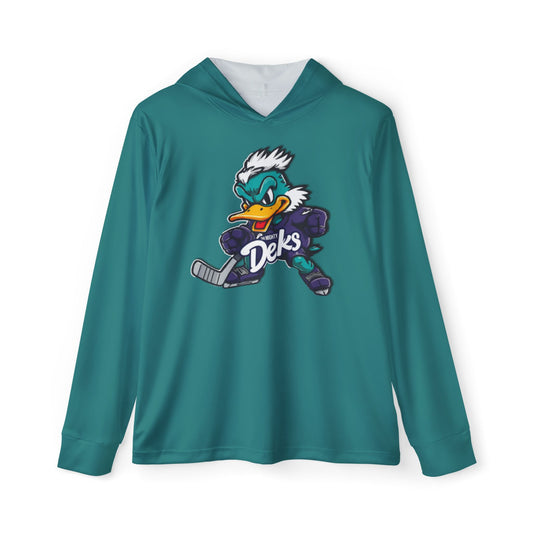 Mighty Deks Men's Sports Warmup Hoodie (Teal)