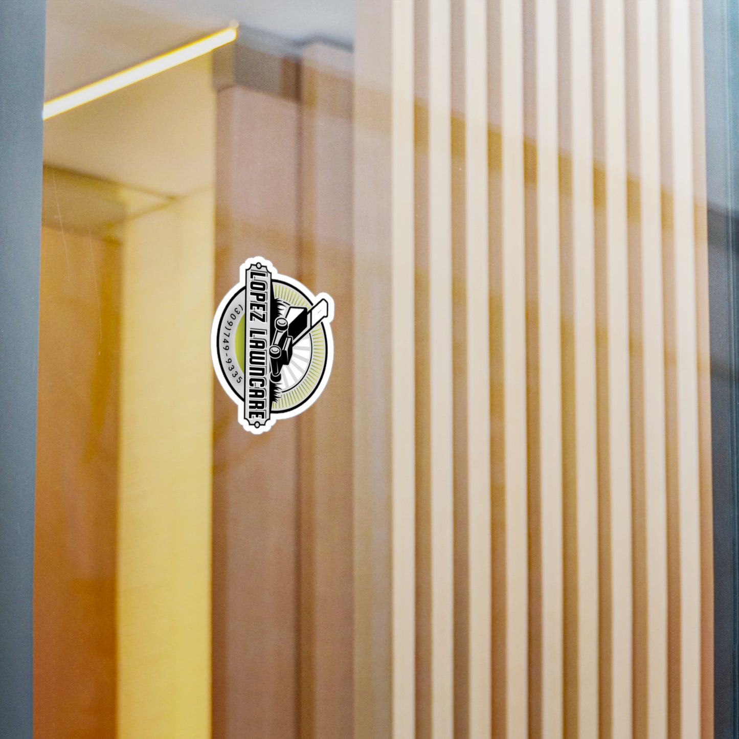 Lopez Lawncare Vinyl Decal — Kiss-Cut