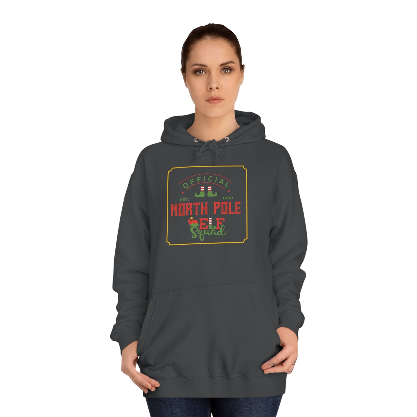 North Pole Elf Squad College Hoodie