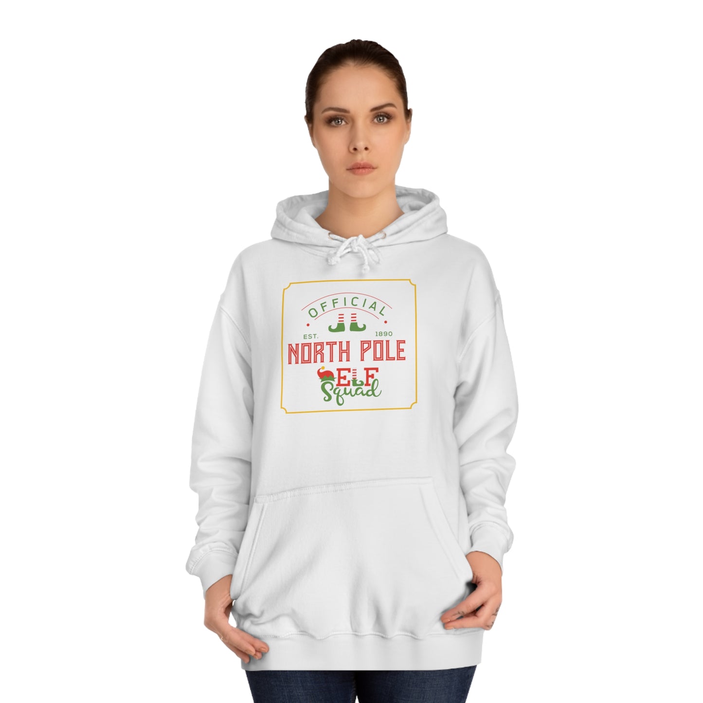 North Pole Elf Squad College Hoodie