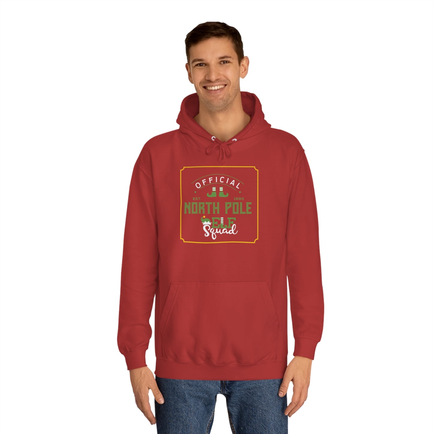 North Pole Elf Squad College Hoodie