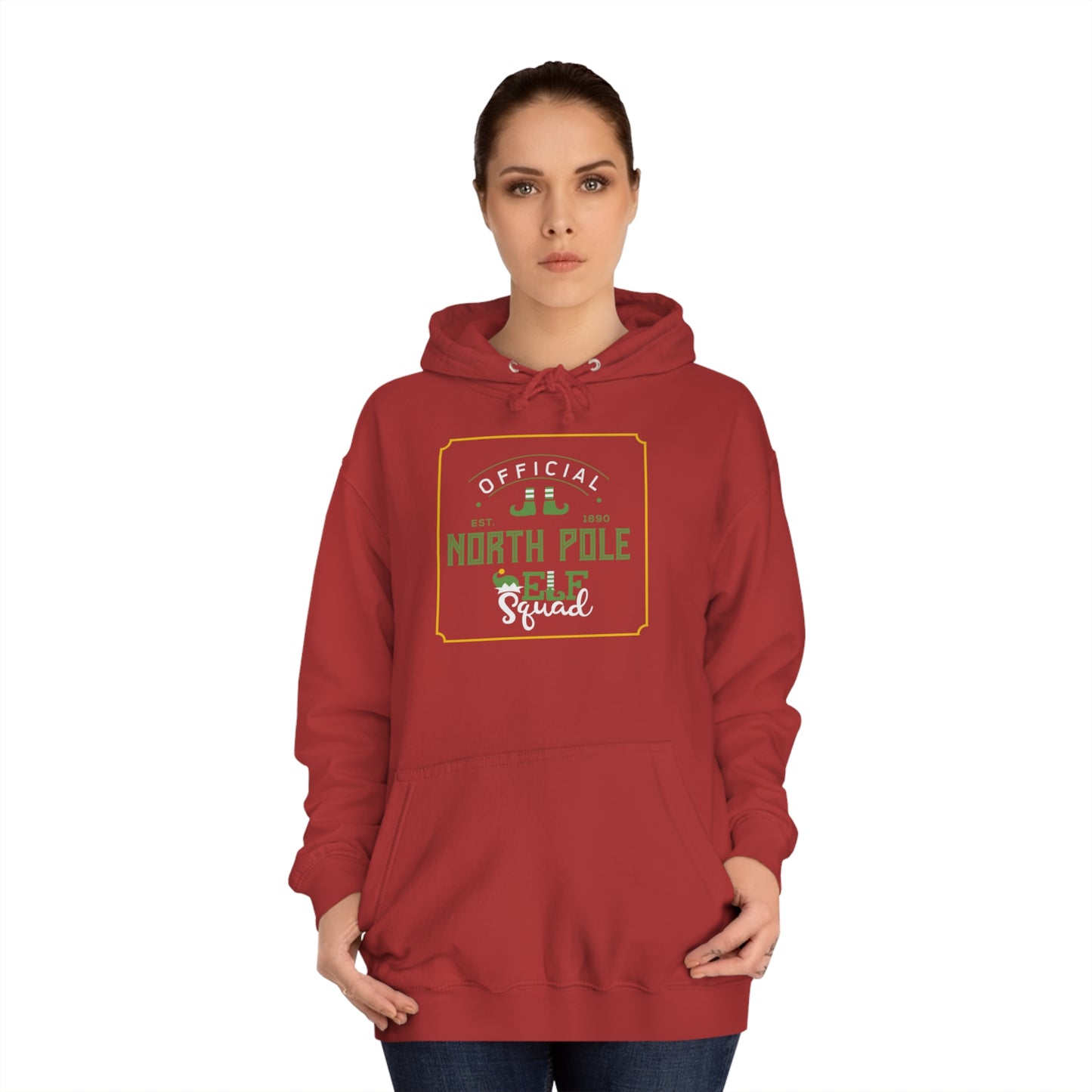 North Pole Elf Squad College Hoodie