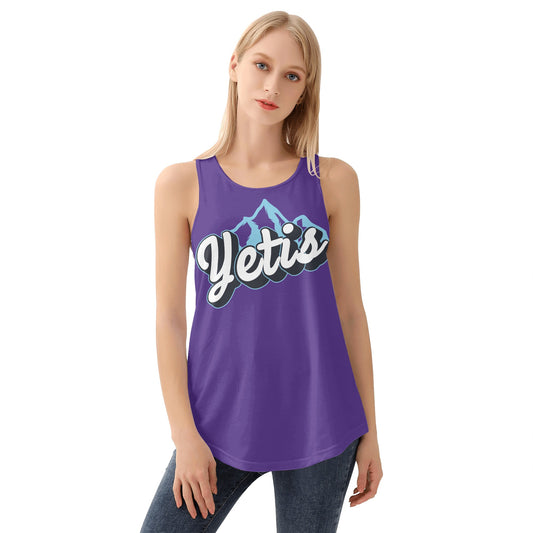 Yetis Womens Loose Tank Tops (Purple)