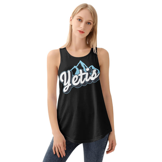 Yetis Womens Loose Tank Tops Black