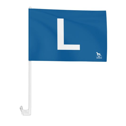 L Flag Car Flag 12 x 18