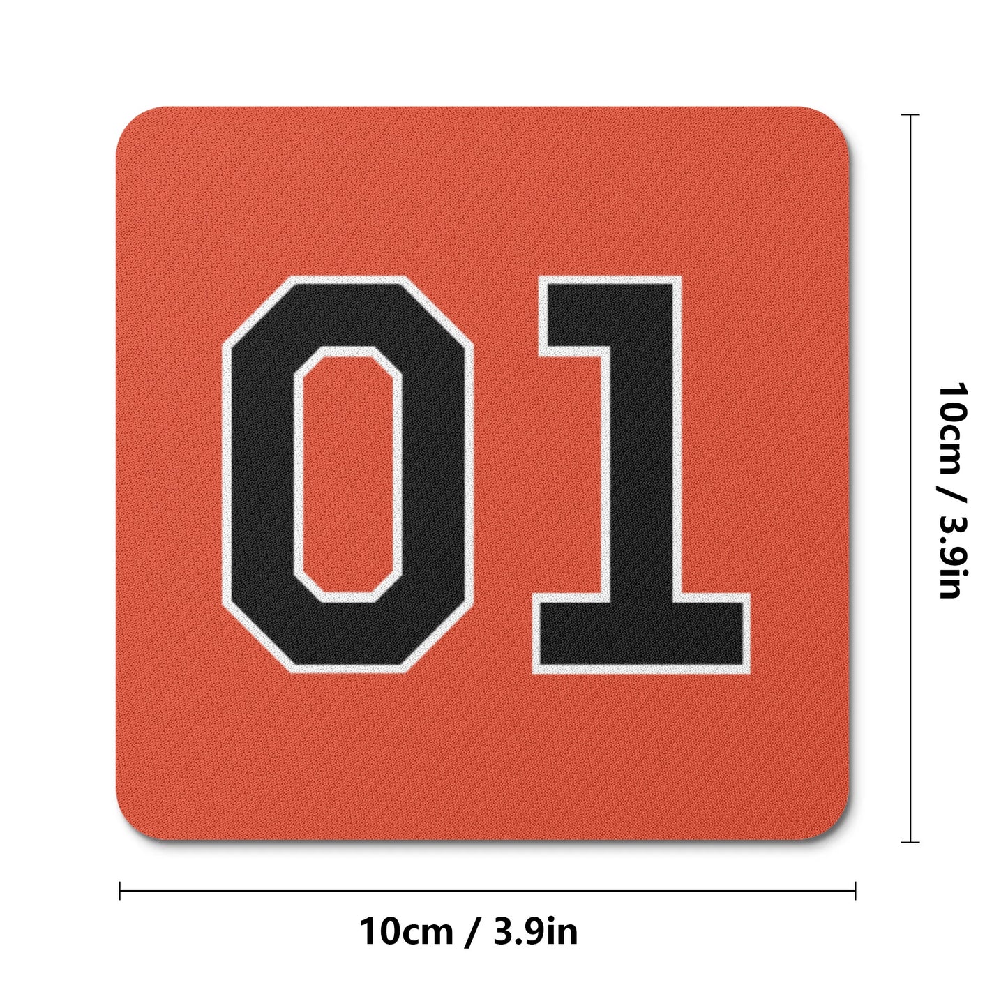 01 General Lee Rubber Coasters Sets