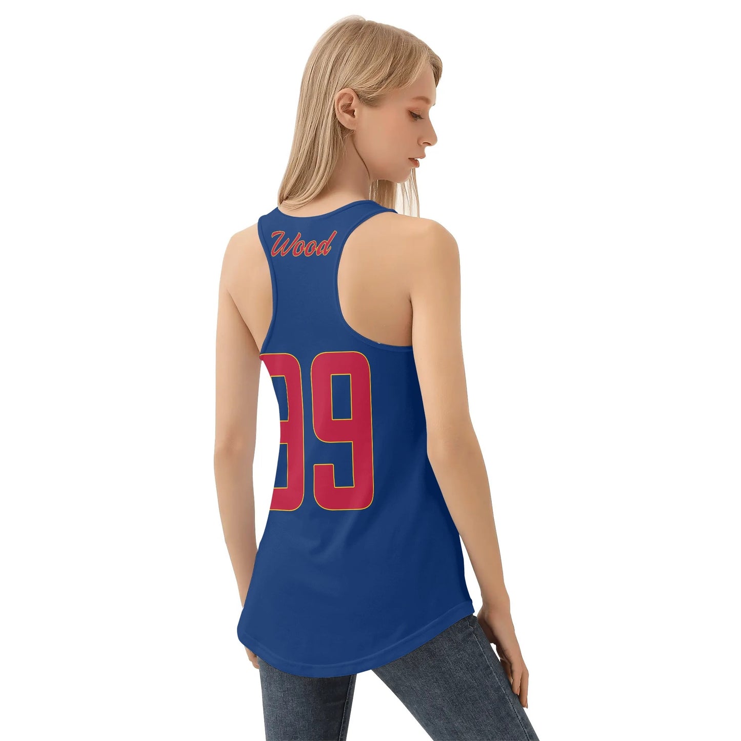 Young Americans - Womens Loose Tank Tops Wood 99 (blue)