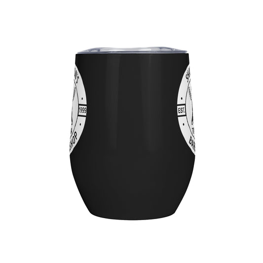 Shannon's Barbershop 12oz Tumbler with Lid for Cold & Hot Drinks