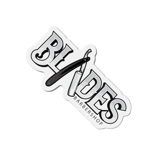 Blades Barbershop Die-Cut Magnets