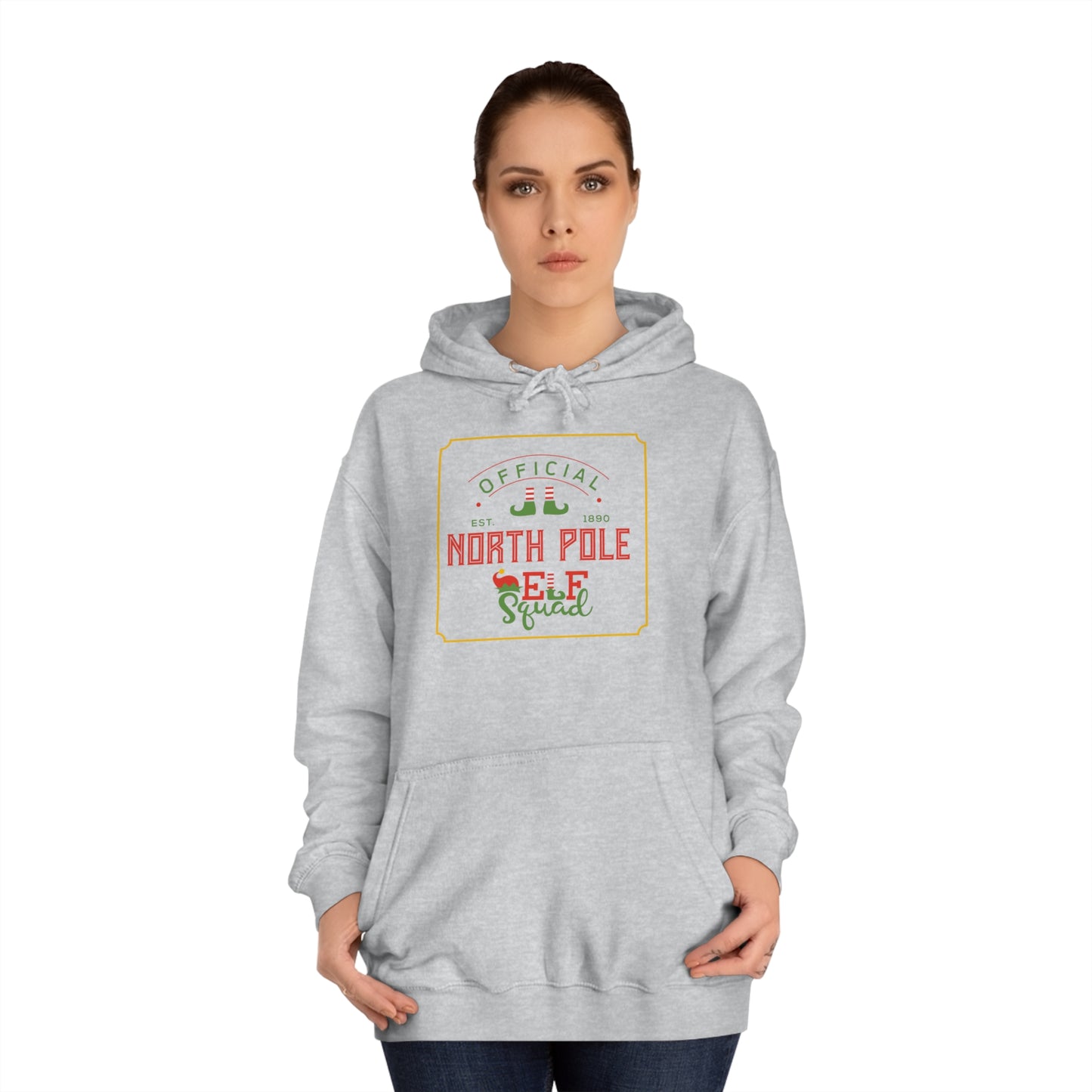 North Pole Elf Squad College Hoodie