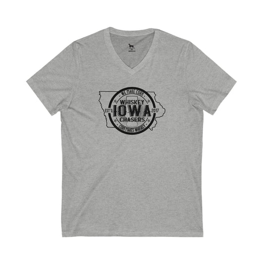 Iowa Whiskey Chasers Women's Short Sleeve V-Neck Tee