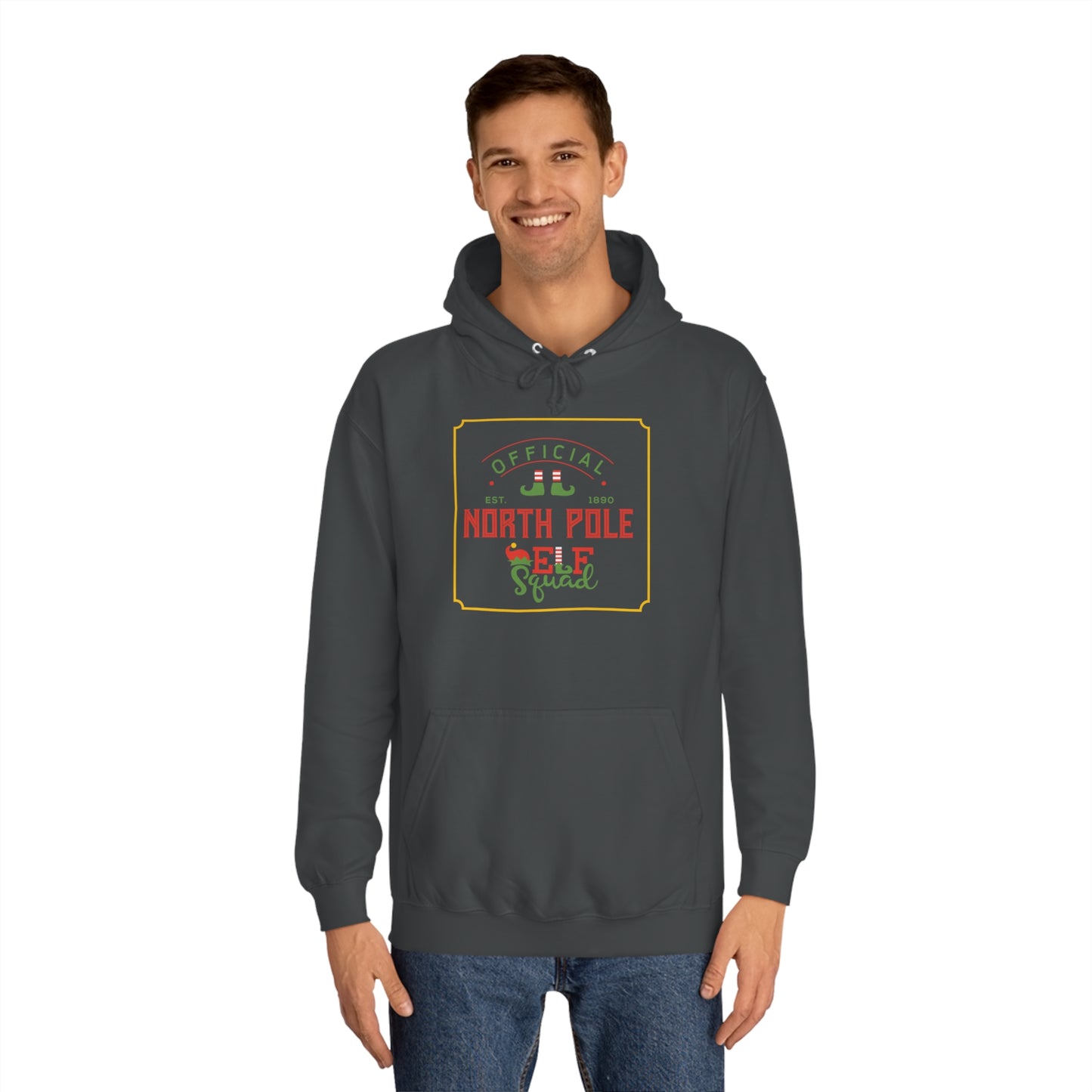 North Pole Elf Squad College Hoodie