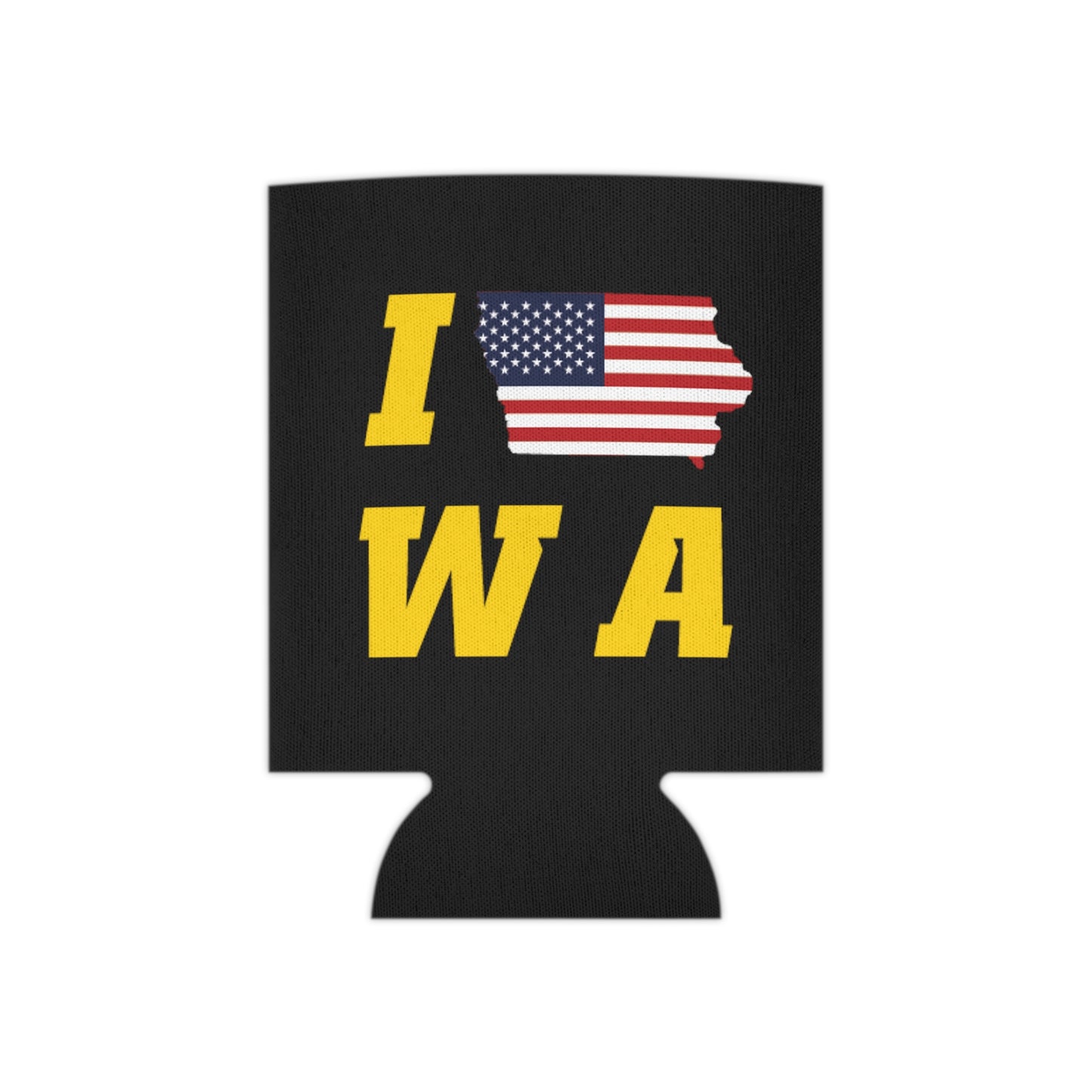 Patriotic Iowa Never Lost a Tailgate Can Cooler