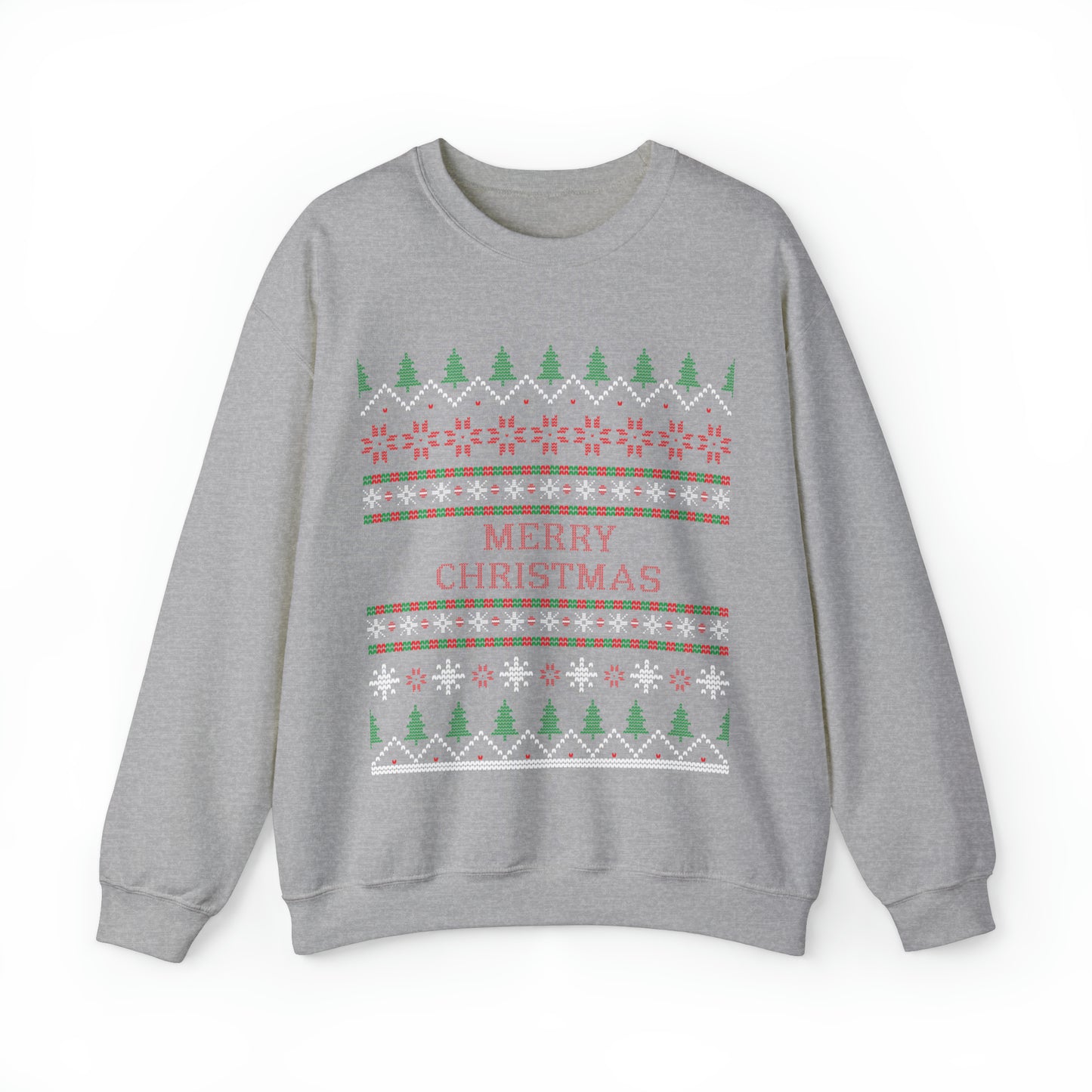 Merry Christmas Ugly Sweater Heavy Blend™ Crewneck Sweatshirt