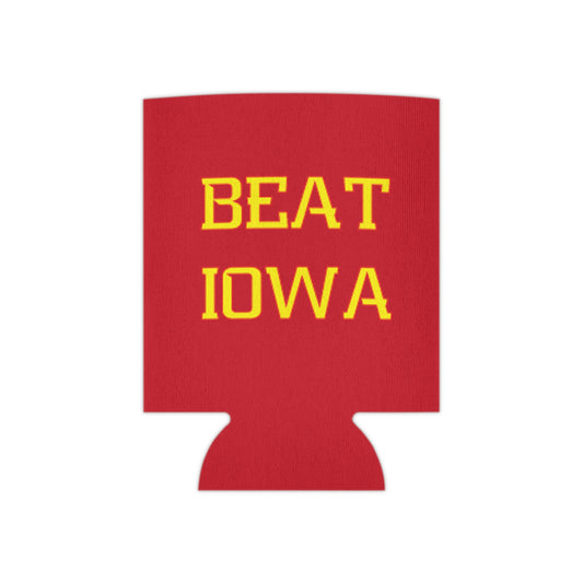 Beat Iowa Can Cooler