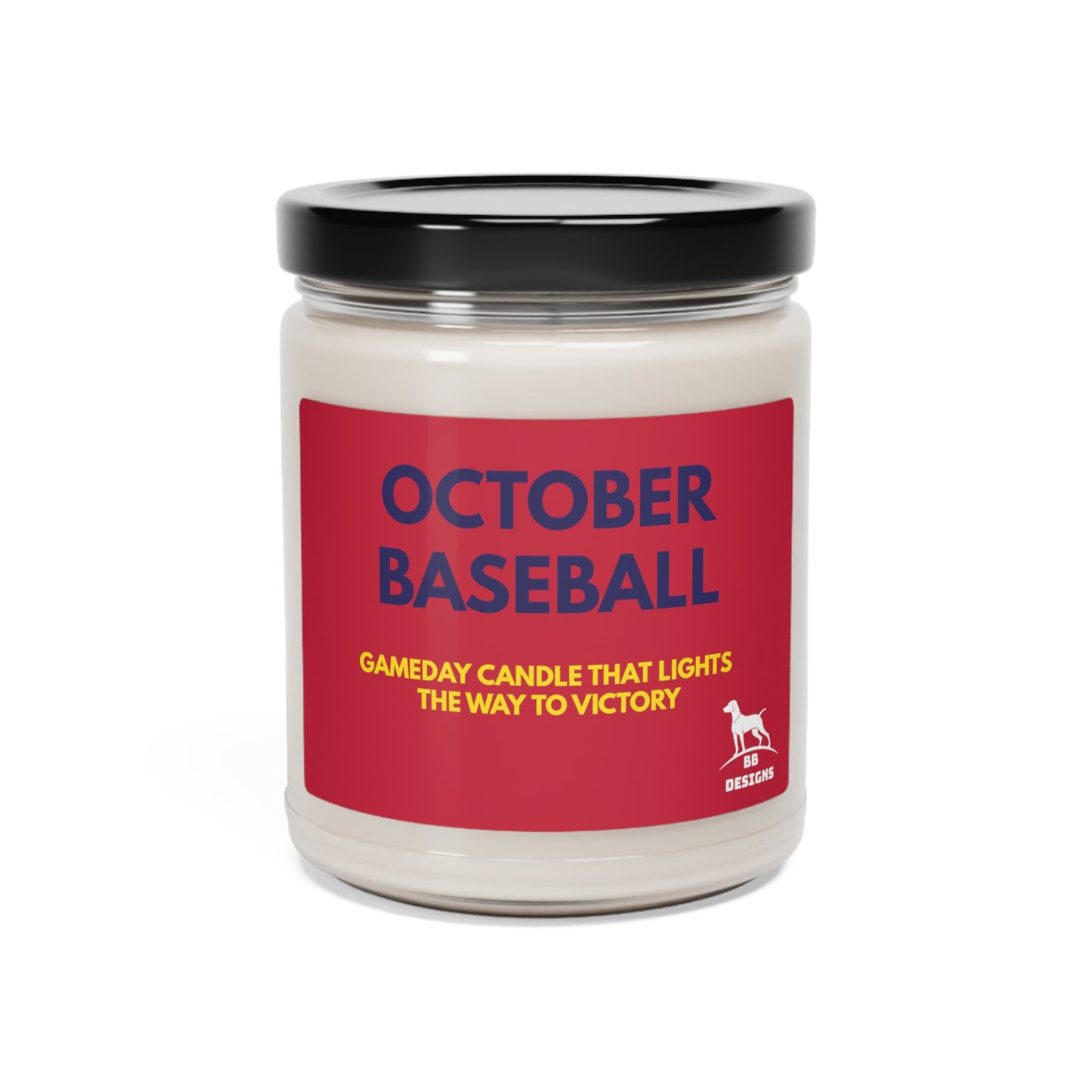 October Baseball Scented Soy Candle, 9oz