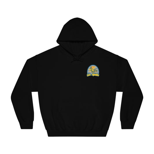 Woo Aquatics DryBlend® Hooded Sweatshirt Front and Back Print
