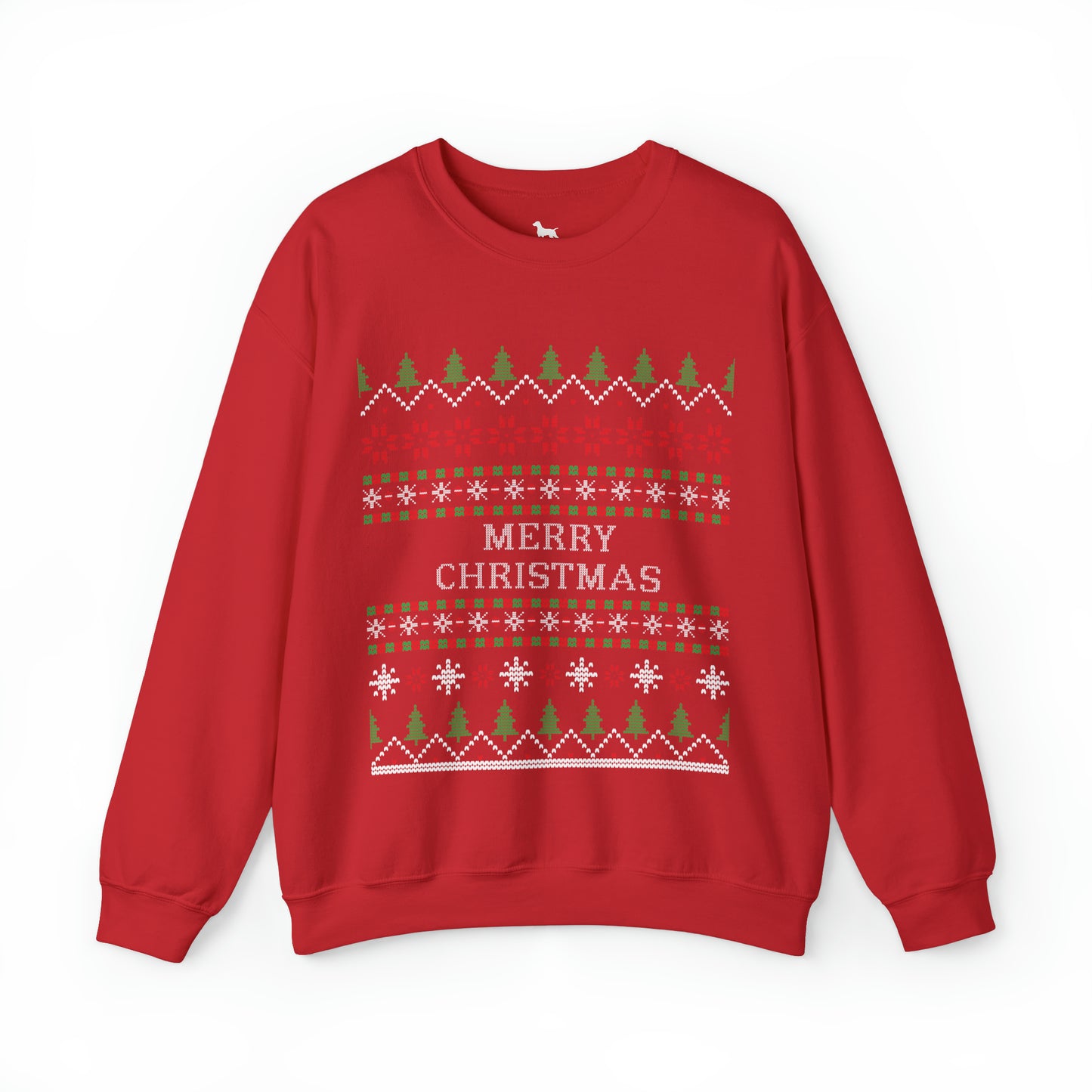 Merry Christmas Ugly Sweater Heavy Blend™ Crewneck Sweatshirt