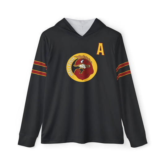 Hellfish Men's Sports Warmup Hoodie (Black)- Jeffery 9