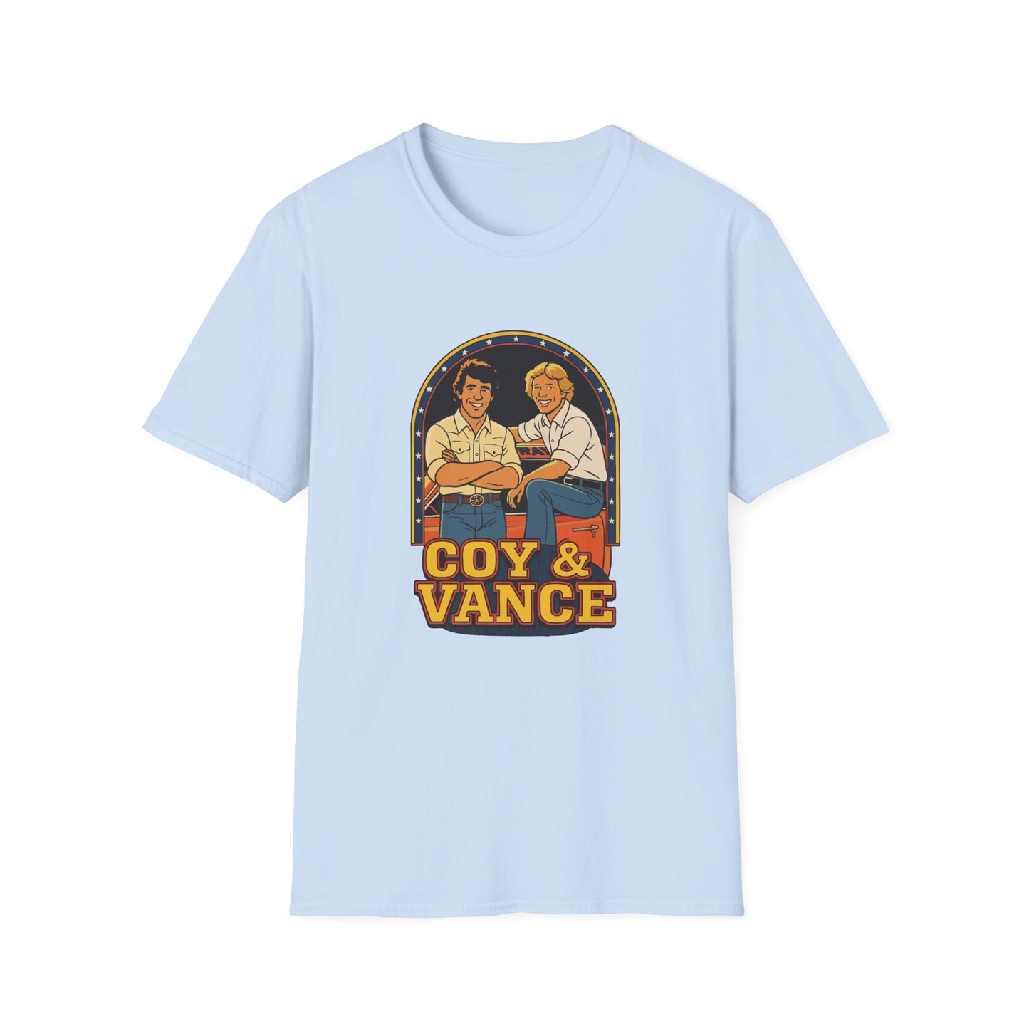 Retro Coy and Vance Unisex Softstyle T-Shirt