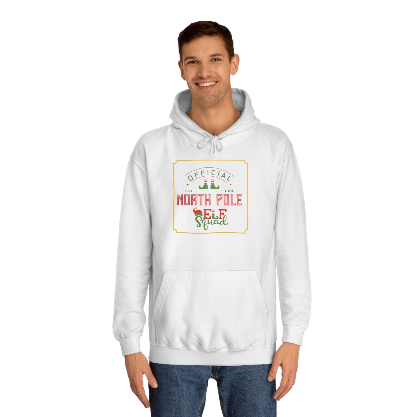 North Pole Elf Squad College Hoodie