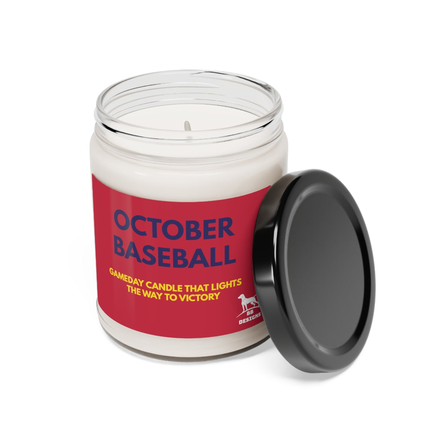 October Baseball Scented Soy Candle, 9oz