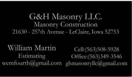 G&H Masonry William Martin