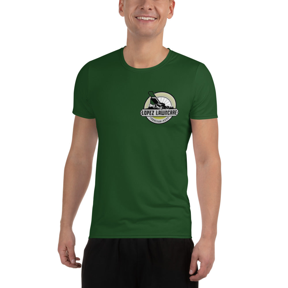 Lopez Lawncare Men's Athletic T-shirt