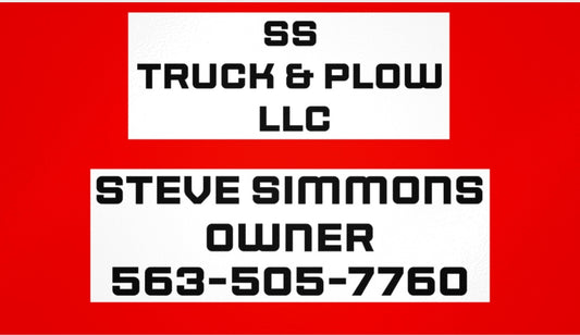 SS Truck & Plow Business Cards