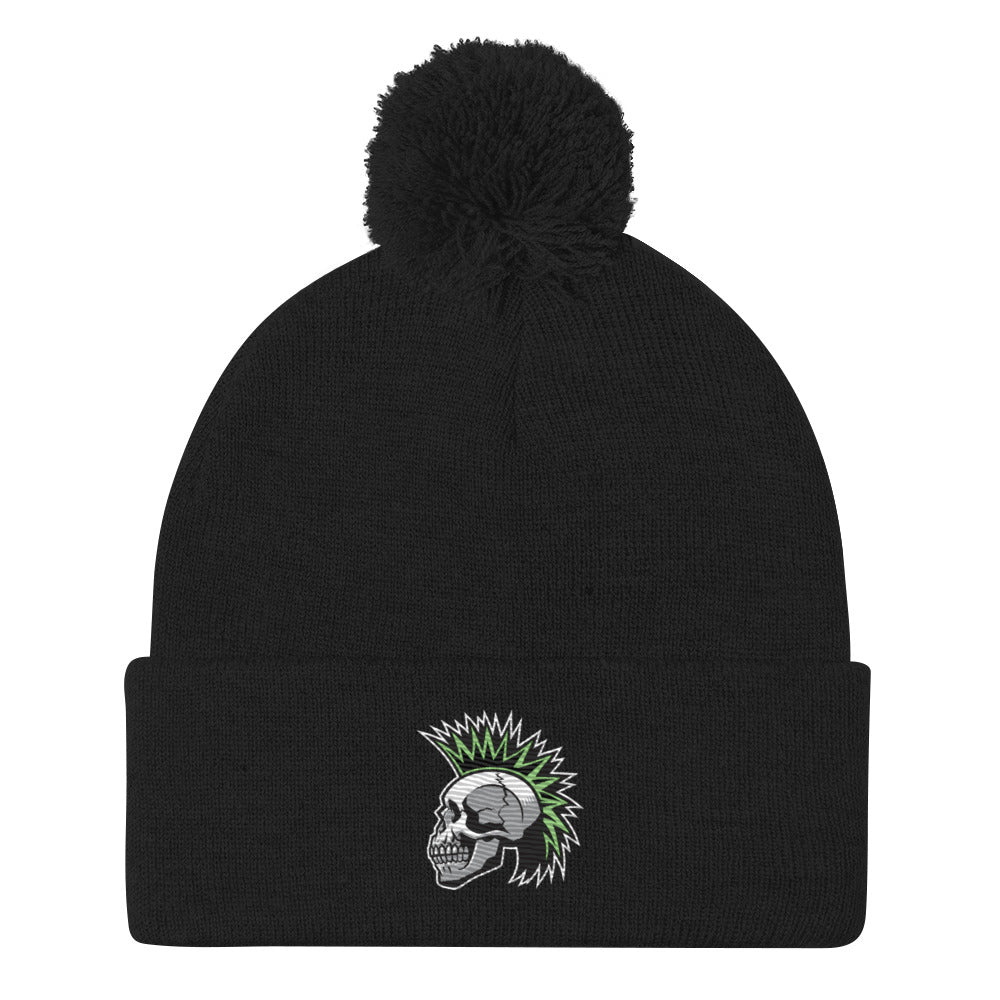 Anarchy Skullhawk Pom-Pom Beanie