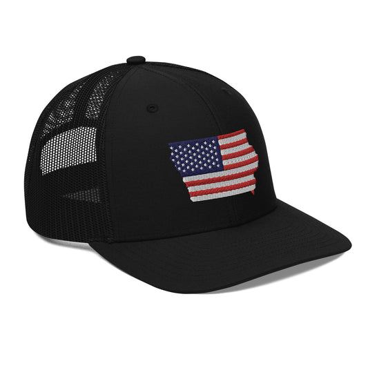 Iowa Patriotic Trucker Cap