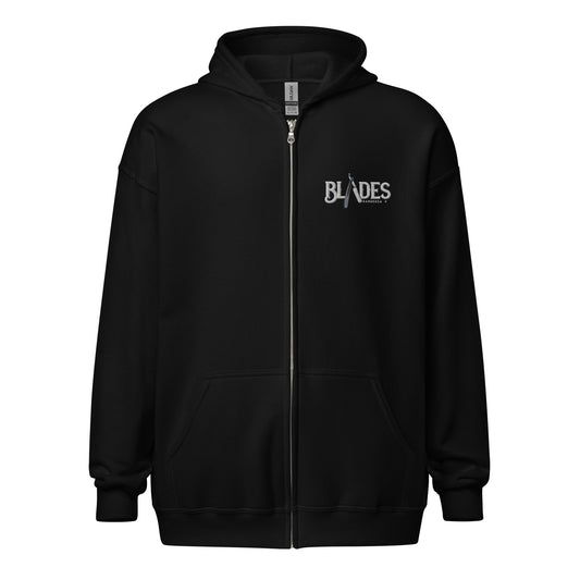 Blades heavy blend zip hoodie with embroidery on front logo